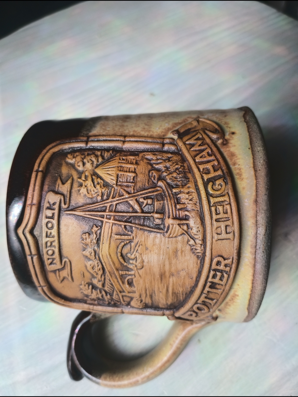 Vintage Heigham Norfolk, Stoneware Mug.